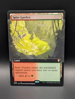 MTG - Spire Garden - EXTENDED ART - Land (R/G) - CLB #606 - Rare - NM - Image 1