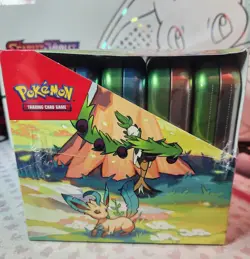 Pokemon TCG Vibrant Paldea Mini Tin Display - Factory Sealed (10 Mini Tins) - Image 2