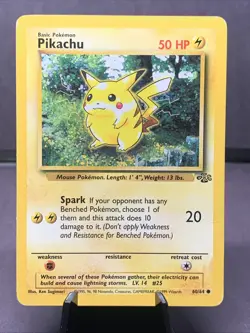 Pokemon TCG Pikachu Jungle Set Unlimited #60/64 WOTC VTG 1999 LP/MP - Image 1