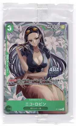 Nico Robin P-111A P Sealed Mini-tin Pack Set vol.2 One Piece CCG ASIA Japanese - Image 1