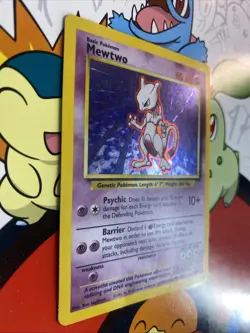 Pokemon TCG WOTC Base Set Mewtwo 10/102 Holo Rare Unlimited LP/MP - Image 2
