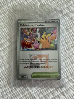 IN HAND Celebratory Fanfare MEP 028 Promo Ace Trainer Reward 2025 Pokemon TCG - Image 1