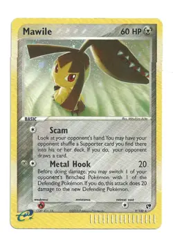 Mawile 9/100 Pokemon TCG 2003 EX Sandstorm Rare Holo Card - Image 1