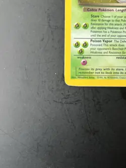 Pokemon TCG Dark Arbok Team Rocket Holo Rare Unlimited Card 2/82 - Image 3