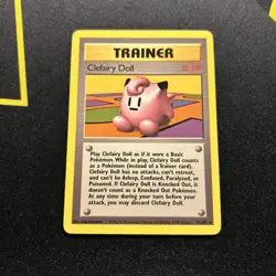 Clefairy Doll 70/102 NM/LP -Vintage Rare Pokemon Card- Base Set (7q) - Image 1