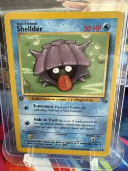Pokemon TCG Shellder Fossil, 1st Edition Common Card 54/62 Never Played, NM! - Image 1