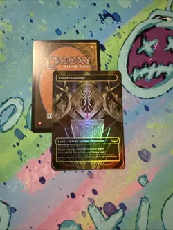 Xander’s Lounge Full Art foil Mtg Play Test Card Triome Land - Image 1