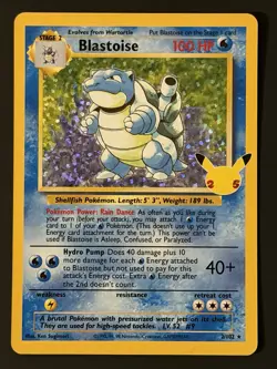 Blastoise 2/102 Celebrations: Classic Collection Holo Pokemon TCG NM See Pics - Image 1