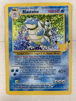Blastoise 2/102 Celebrations: Classic Collection Holo Pokemon TCG NM - Image 1