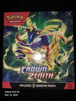 Factory Sealed Crown Zenith Booster Bundle Scarlet & Violet Pokemon - Image 1