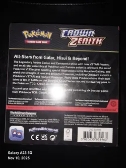 Factory Sealed Crown Zenith Booster Bundle Scarlet & Violet Pokemon - Image 5