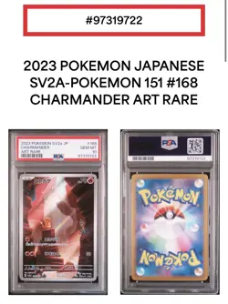 Charmander 168/165 SV2a 151 Alt Art Rare Japanese Pokemon Card - PSA 10 - Image 3