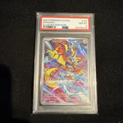 Zeraora 151/142 Illustration Rare IR PSA 8 2024 Pokemon Stellar Crown - Image 1