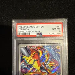 Zeraora 151/142 Illustration Rare IR PSA 8 2024 Pokemon Stellar Crown - Image 2