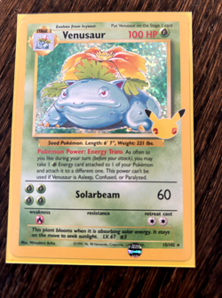 Venusaur Celebrations 15/102 Rare Holo Pokemon Card TCG 25th Anniversary - Image 1