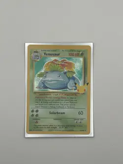 Pokemon TCG Venusaur Holo Rare Card 15/102 Celebrations 25th Anniversary - Image 1