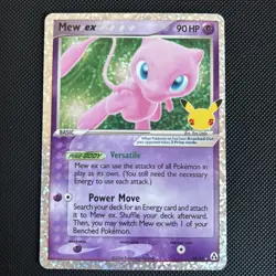 Mew EX Holo Pokemon Card Celebrations 25th Anniversary Edition 88/92 - Image 1