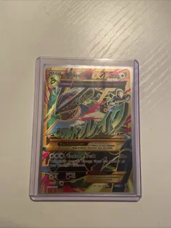 Pokemon TCG Mega M Rayquaza EX Full Art Card Ancient Origins 98/98 - Image 1