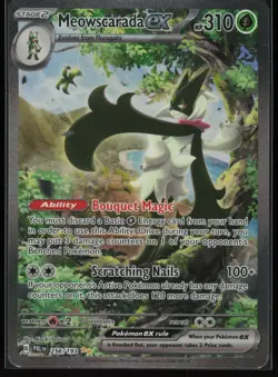 Pokemon Meowscarada ex - SIR SV02: Paldea Evolved 2023 256/193 NM - Image 1