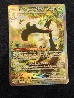 Pokemon Meowscarada ex 256/193 Sv02: Paldea Evolved Holo SIR - Image 1