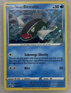Hisuian Basculin SWSH273 SWSH: Sword & Shield Promo Cards Holo NM- LP - Image 1