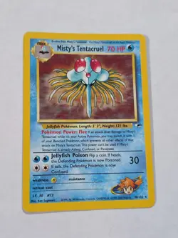 Misty's Tentacruel 10/132 WOTC Gym Heroes Unlimited Rare Holo Pokemon Card - Image 1
