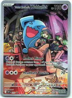 Team Rocket's Wobbuffet Promo SV: Scarlet & Violet Promo Cards SVP Psychic Holof - Image 1