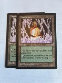 Magic The Gathering Crystal Vein Mirage Uncommon Card LP/MP See Pics MTG - Image 1