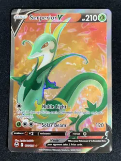 Serperior V 170/195 Silver Tempest Ultra Rare Holo Pokemon TCG Card NM - Image 1