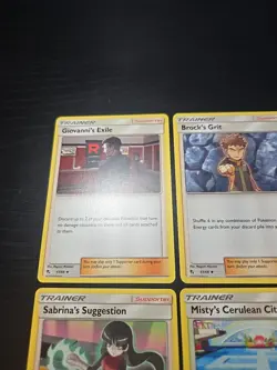 Pokemon Card TCG Hidden Fates Trainer Set Misty's Determination Sabrina Giovanni - Image 2