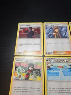 Pokemon Card TCG Hidden Fates Trainer Set Misty's Determination Sabrina Giovanni - Image 3