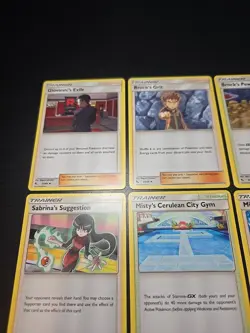Pokemon Card TCG Hidden Fates Trainer Set Misty's Determination Sabrina Giovanni - Image 4