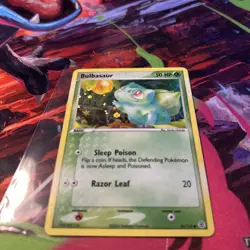 Pokemon TCG Bulbasaur EX FireRed & LeafGreen 54/112 Reverse Holo Card - Image 5