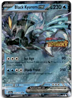 Black Kyurem ex (Surging Sparks Stamped) Double Rare Cards & Products 048/191 NM - Image 1