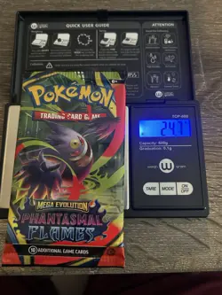 POKEMON MEGA EVOLUTION Phantasmal Flames Booster Pack 10 Cards - Image 1