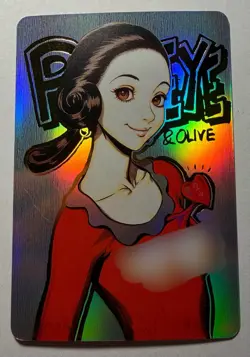 SEXY HEROINE WAIFU Olive Oyl POPEYE ACG PREMIUM HOLO CARD NM - Image 1