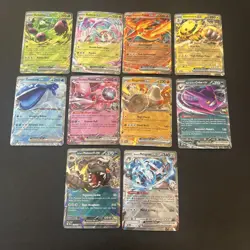 Pokemon TCG Destined Rivals Ex Double Rare Holo Mixed Card Lot of 10 - Image 1