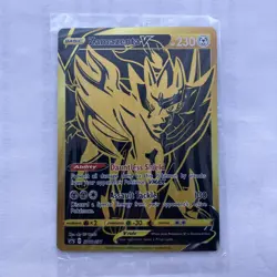 Zamazenta V SWSH077 Full Art Special Gold Ultra Rare Promo Pokemon Card Sealed - Image 1