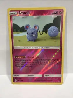 Azurill Cosmic Eclipse 146/236 Reverse Holo Card 2019 Pokemon TCG - Image 1
