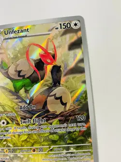 Pokemon TCG Unfezant 150/086 Illustration Rare Full Art SV Black Bolt Card NM - Image 5