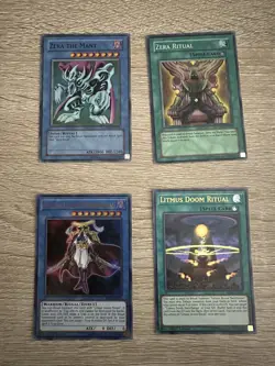 Yugioh Cards Zera the Mant Litmus Doom Ritual Holos Set with Bonus Gift! - Image 1