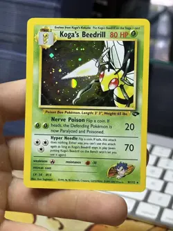 Koga's Beedrill 9/132 Gym Challenge 2000 Holo Rare WOTC Pokemon Card TCG - Image 3
