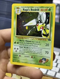 Koga's Beedrill 9/132 Gym Challenge 2000 Holo Rare WOTC Pokemon Card TCG - Image 4