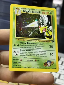 Koga's Beedrill 9/132 Gym Challenge 2000 Holo Rare WOTC Pokemon Card TCG - Image 5