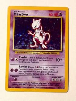 Mewtwo 10/102 Unlimited Base Set Holo NM Rare Pokemon TCG Card - Image 1