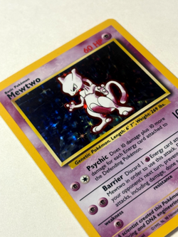 Mewtwo 10/102 Unlimited Base Set Holo NM Rare Pokemon TCG Card - Image 4