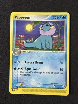 Pokemon Card Vaporeon Sandstorm 25/100 Rare Non-Holo NEAR MINT / Mint - Image 1