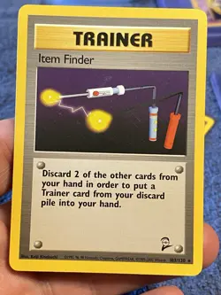 Pokemon TCG Trainer Item Finder 103/130 Card, Base Set 2 Regular Rare - Image 1
