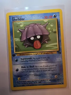 Pokemon TCG Shellder Fossil, 1st Edition Common Card 54/62 - Image 1