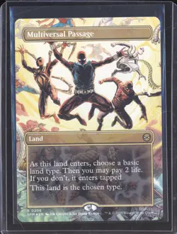 2025 MTG Marvel Spider-Man 0206 Multiversal Passage Borderless Foil - Image 1